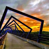 High Trestle during sunset