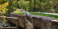 Historic canal locks along the Ohio Towpath
