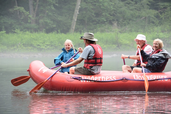 Middle Yough rafting in the rain