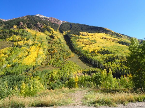 Biking to Maroon Bells