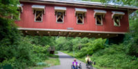 Ohio to erie trail covered bridge