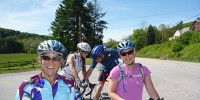 Happy bikers in Laurel Highlands