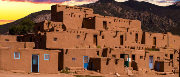 Taos Pueblo on New Mexico bike tour